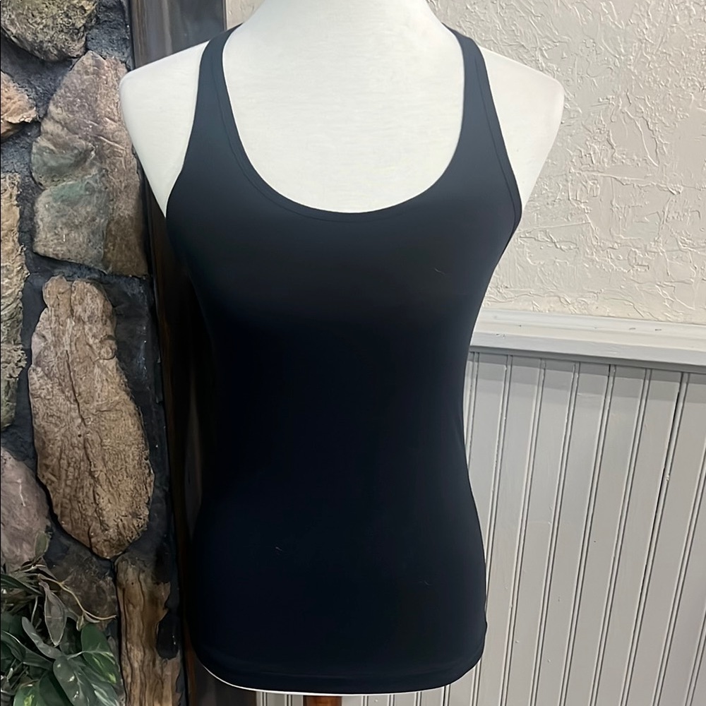 GAP Black Fitted Tank Top with Racerback